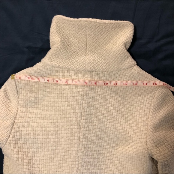 ❌ Soia & Kyo Long Cream Wool Blend Coat - Picture 4 of 14